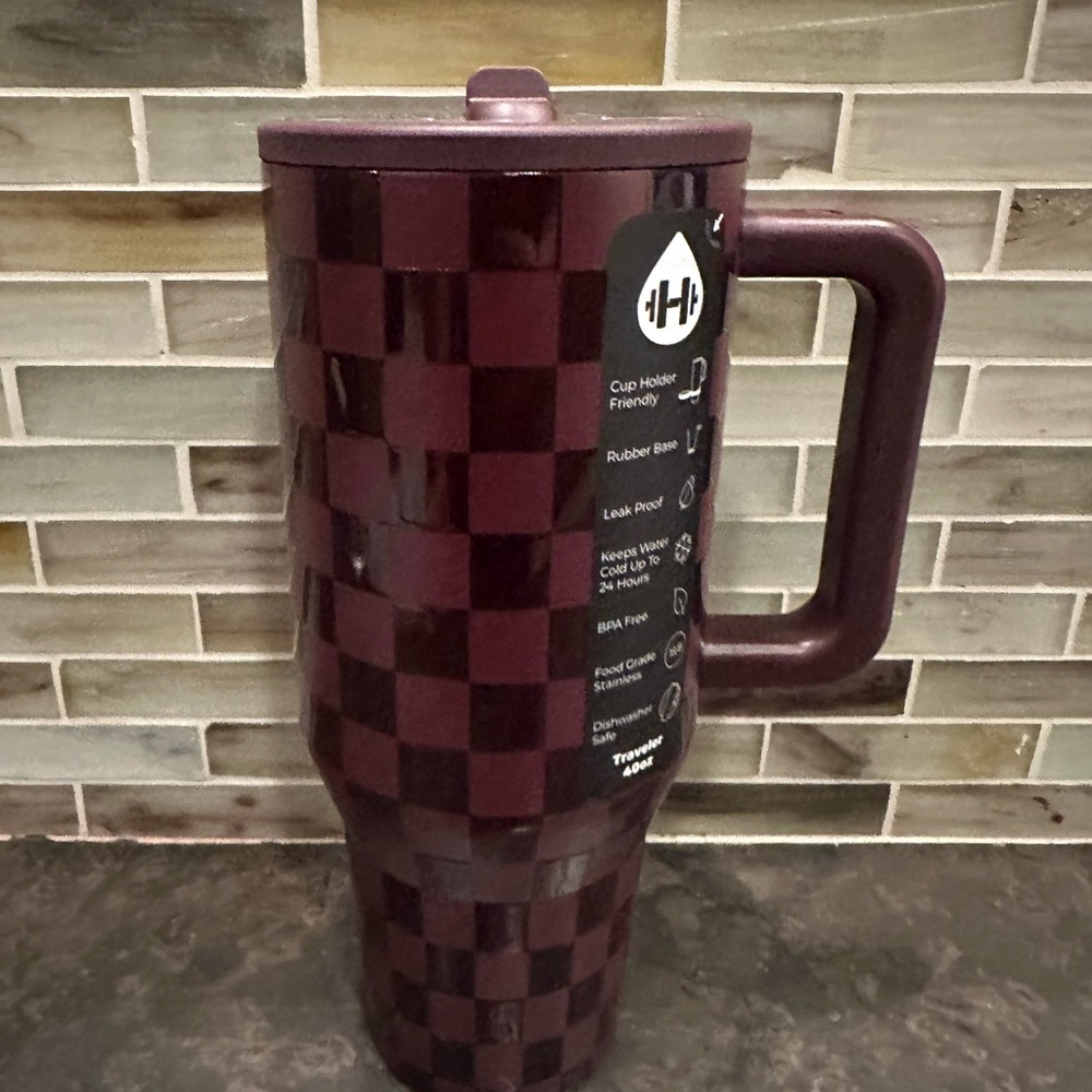 Hydrojug ACTA Collab Ember Checkmate Traveler 40oz Limited Tumbler New IN HAND